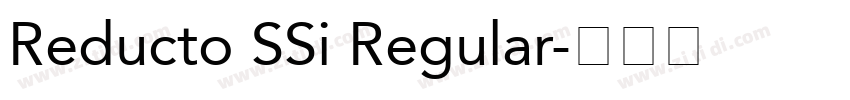 Reducto SSi Regular字体转换